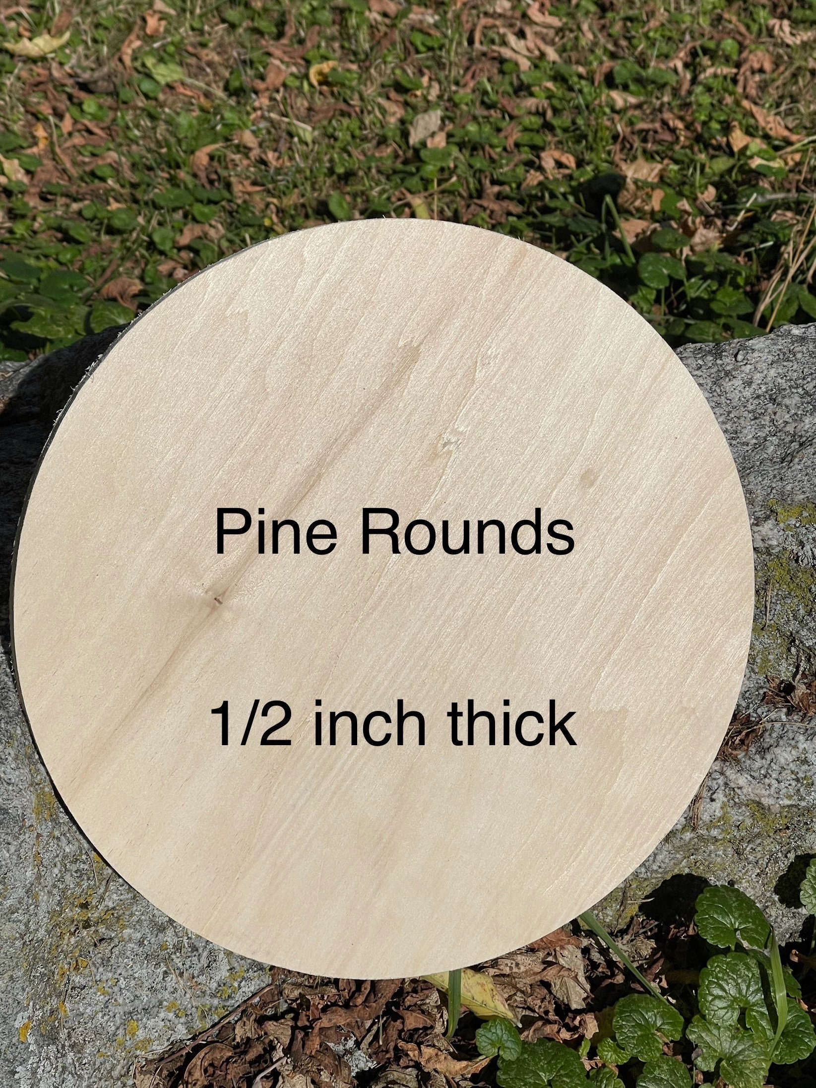 Wood Circles 10 inch, 1/4 Inch Thick, Birch Plywood Discs, Pack  of 3 Unfinished Wood Circles for Crafts, Wood Rounds by Woodpeckers
