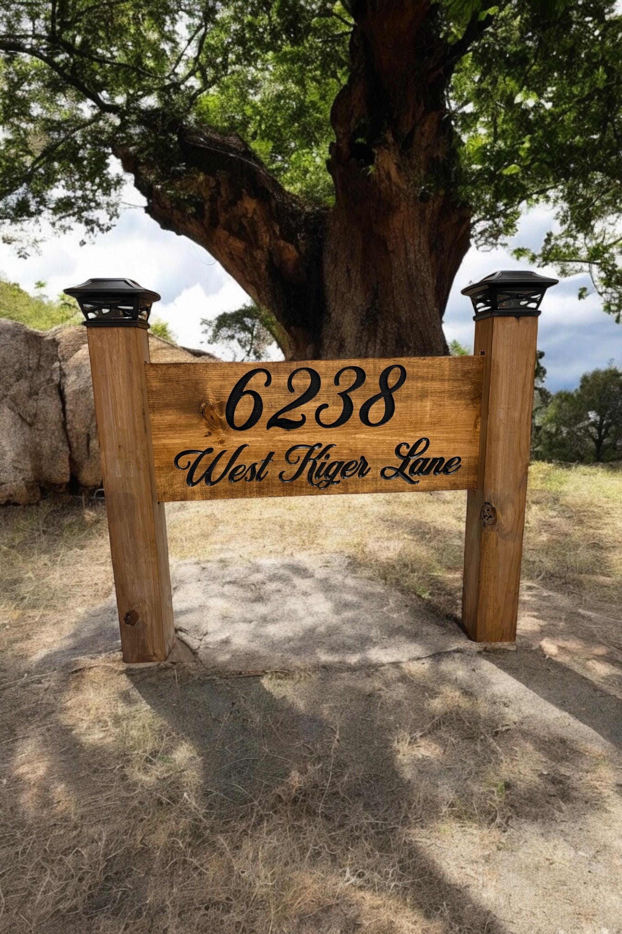 Address Sign | Wood Address Sign | Outdoor Address Sign | Personalized Address Sign | Personalized Driveway Sign | Yard Art | Christmas Gift