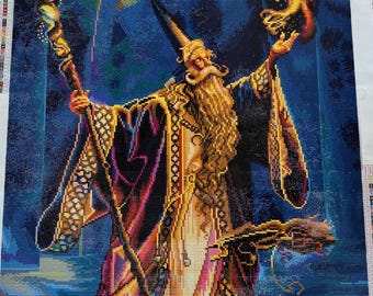 Wizard Completed Diamond Art - Etsy
