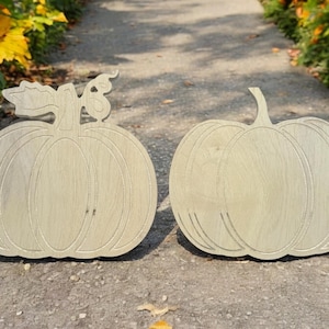Pumpkin Wood Cutout Blanks | Pumpkin Blanks | Pumpkin Cutout | Pumpkin Decor | Wood Pumpkin | Fall Decor | DIY Cutout | Harvest Decor