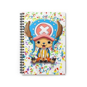 Pastele Luffy One Piece Film Red Custom Spiral Notebook Ruled Line