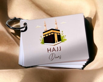 Cartes du Hajj Dua, imprimables Hajj Duas, cartes mémoire du Hajj Dua, livre du Hajj Dua, cartes Dua islamiques de la Omra, Duas pour le Hajj et la Omra en téléchargement numérique