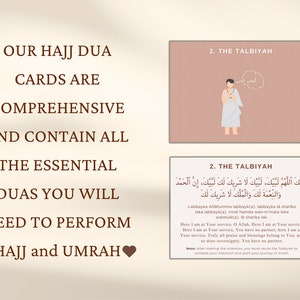 Hajj Dua Cards, Printable Hajj Duas, Hajj Dua Flashcards, Hajj Dua Book