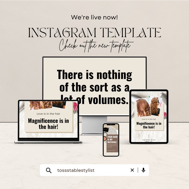 30 Page Hair Stylist Instagram Template Hair Salon Instagram Etsy
