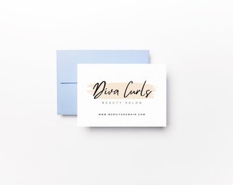 Esthetician Cards, Hairstylist Design Card, Business Branding, Small Business Card for Beauty Biz, Pink Instagram Design, Hair Lash Salon