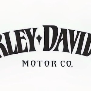 2 hd classic logo vinyl decal 8”x2.5”, customize your motorcycle.