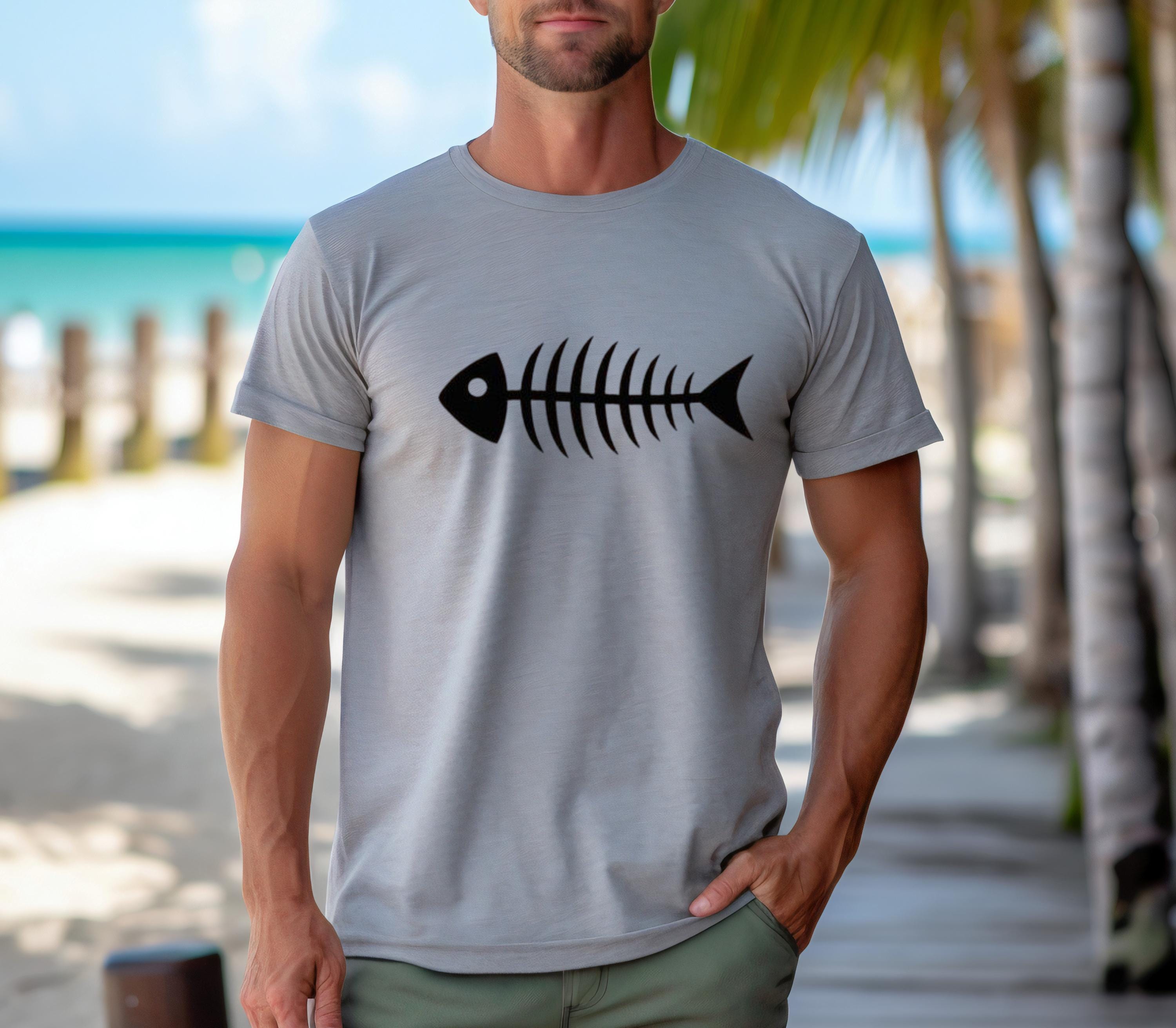 Buy Fishbone T Shirt Online In India - Etsy India