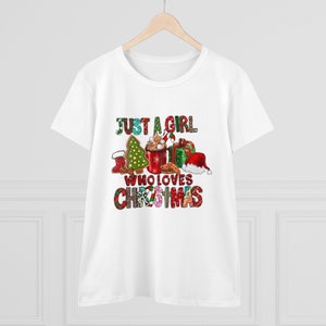 Camiseta para amantes do Natal: &quot;Apenas uma garota que ama o Natal&quot;