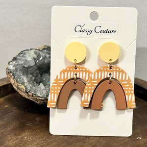 Double Rainbow Multicolor Drop Earrings