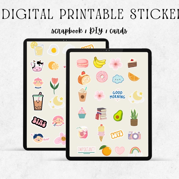 Digital Printable Stickers