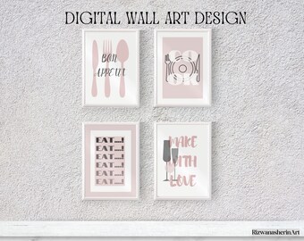 Digital Printable Kitchen Dining Wall Art Downloadable