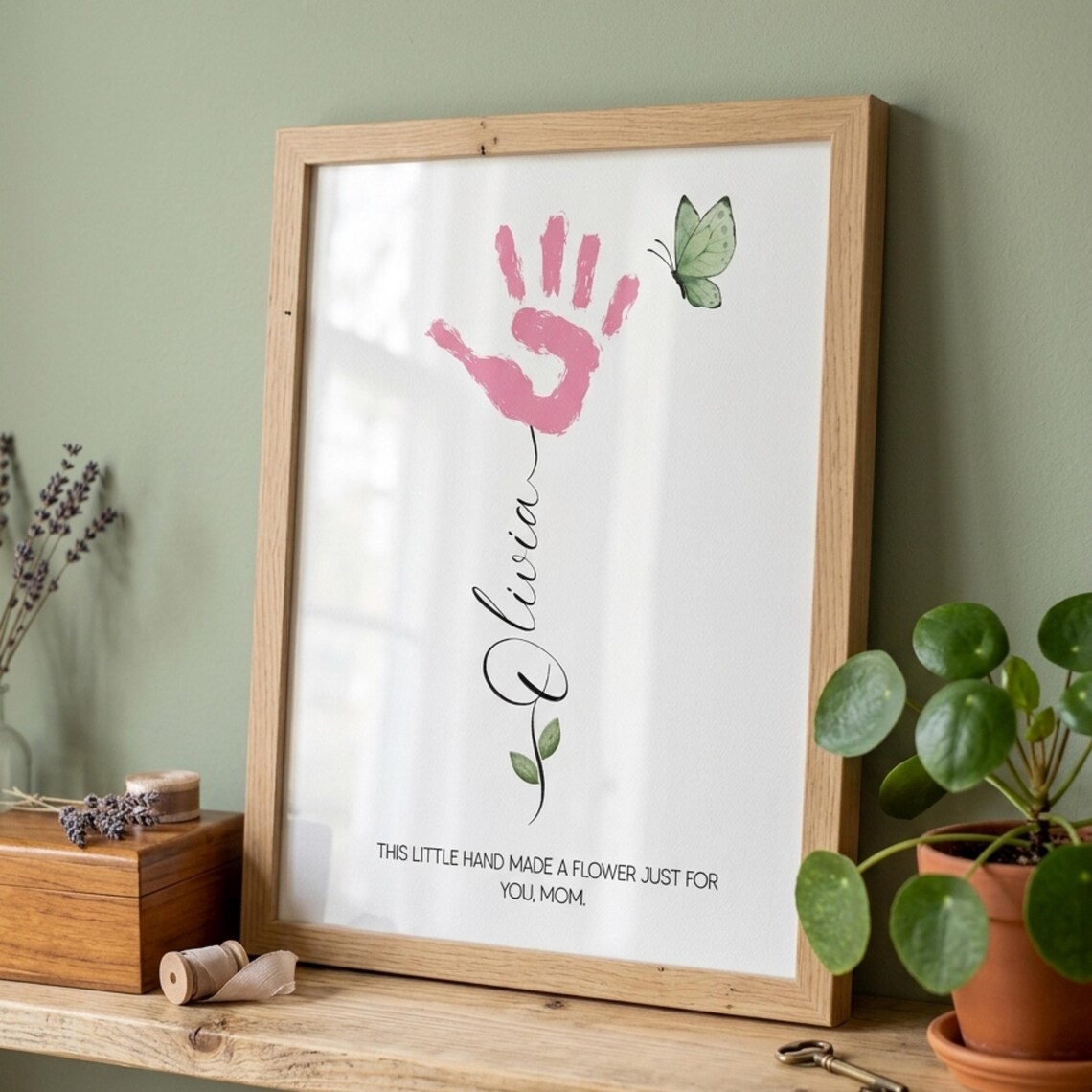 Mother’s Day Handprint Craft Printable | Personalized Mom Gift | Baby ...