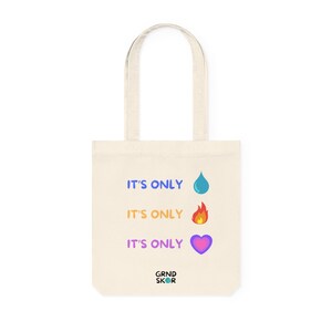 Odesza "It's Only" natural tote bag for odesza fans, EDM lovers, Christmas gift for ravers
