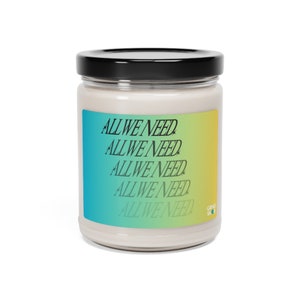 Odesza "All We Need" natural candle for odesza fans, EDM lovers, Christmas gift for ravers