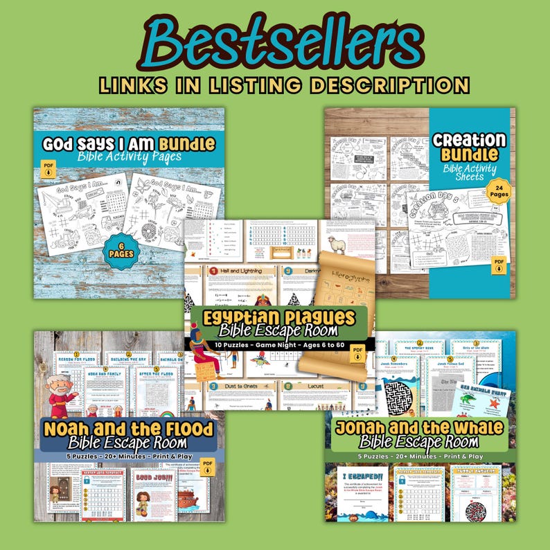 Christian Activity Pack Bible Verse Puzzle Page Fall Lesson on God Love ...