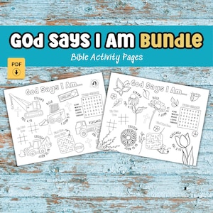 Kids Activities Printable Bible Activity Homeschool Coloring Activity Placemat Bible Verse Kids Sunday School Activity