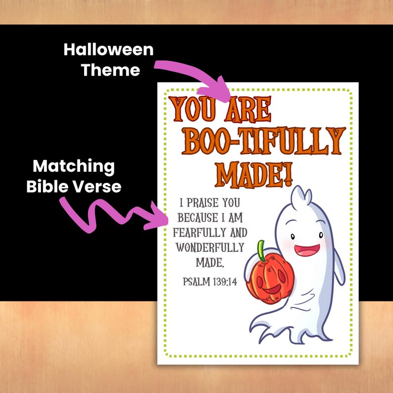 Halloween Bible Verse CardsChristian Halloween AlternativesChurch Fall Harvest Party MaterialsBible Study CardsKids Ministry PrintablesSunday School ResourceDigital DownloadChurch Activity MaterialFaith Based Learning ToolMultiple Print
