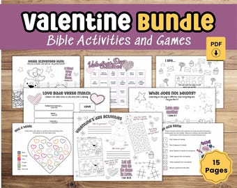 Gods Love Kid Bible Activity Sheet Valentine Day Party Game Kid Sunday School February Bible Placemat Homeschool Scripture Love Worksheet