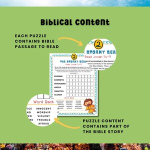 Bible Escape Room Puzzle Printable Religious Game Kids Church Mystery Jonah Whale Activity Classroom Lesson Interactive Scripture Learning image 6