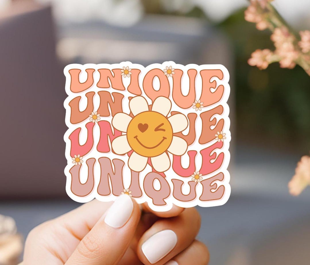 Unique Stacked Vinyl Sticker - Etsy