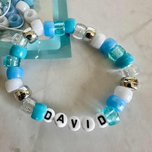 DIY - Hanukkah Bracelet Kit, Birthday Party Favor, Custom Letter Bracelets, Make Your Own Bracelet, Personalized Name Bracelet, Party Favor