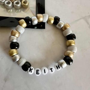 DIY - New Years Bracelet Kit, Birthday Party Favor, Custom Letter Bracelets, Make Your Own Bracelet, Personalized Name Bracelet, Party Favor