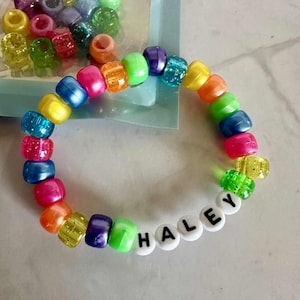 DIY - Bright&#39;s Bracelet Kit, Birthday Party Favor, Custom Letter Bracelets, Make Your Own Bracelet, Personalized Name Bracelet, Party Favor