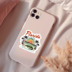 Florida The Sunshine State Alligator Sticker afbeelding 2