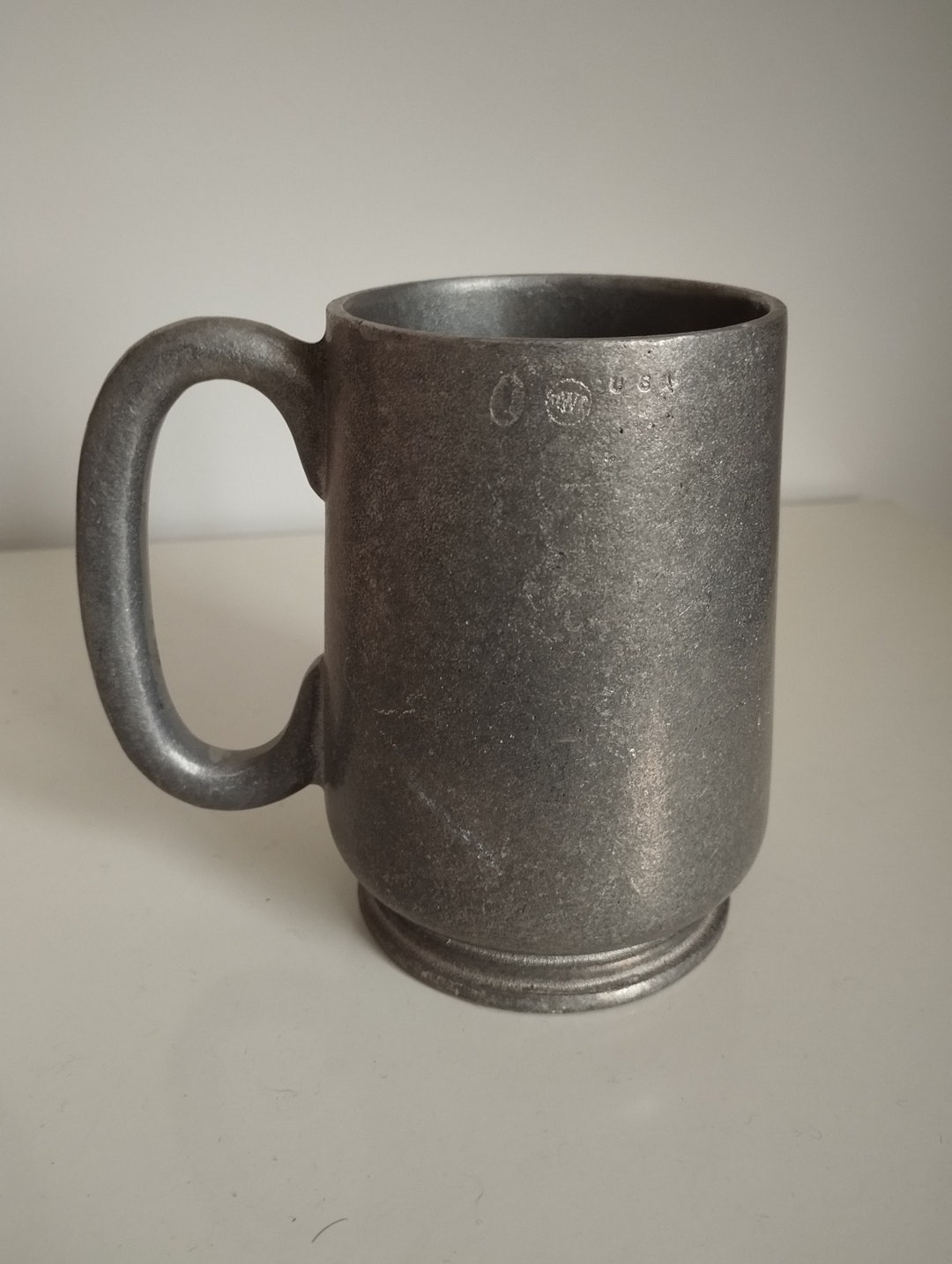 Vintage Antique Solid Metal Hallmarked Stamped RWP USA Handled Beer Mug ...