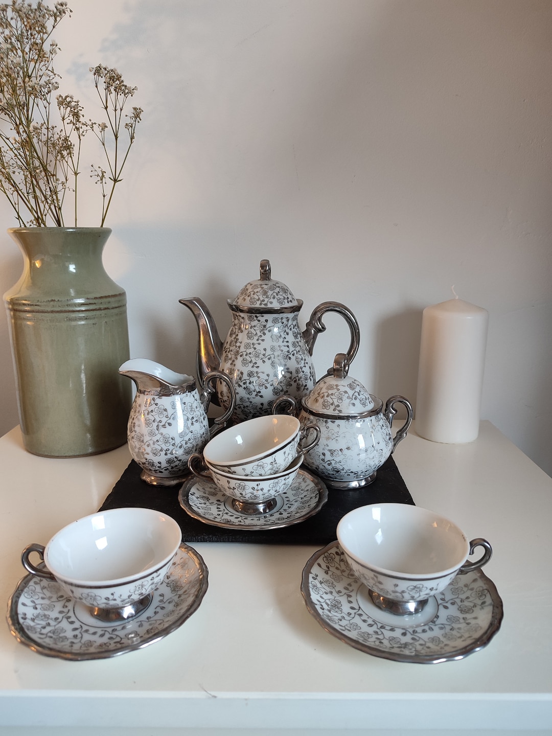 Vintage Porcelain Coffee Set, Bavarian Porcelain Coffee Tea Set - Etsy