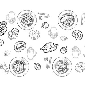 Dessert Heaven Tablecloth Embroidery Design and Step by Step Guide