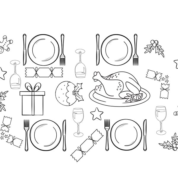 Christmas Dinner Tablecloth Embroidery Design and Step by Step Guide