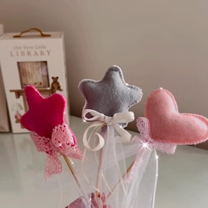 Magic wands, magic hearts, stars, birthday wand, birthday celebration kit