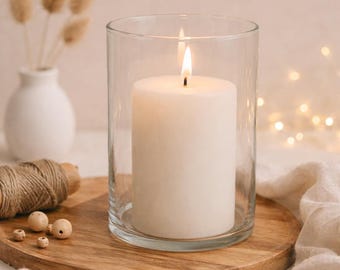 Portacandele personalizzato in vetro – Vaso individuale con testo e design personalizzati – Regalo per matrimoni, compleanni, anniversari o come decorazione