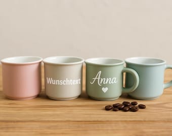 Tazzina da caffè espresso “Matt-Minicup” – Tazzina da caffè piccola per espresso, ristretto e moka – Design moderno, idea regalo