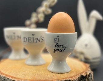 Eierbecher mit Text oder Wunschtext/Name | Geschenk | Individuell