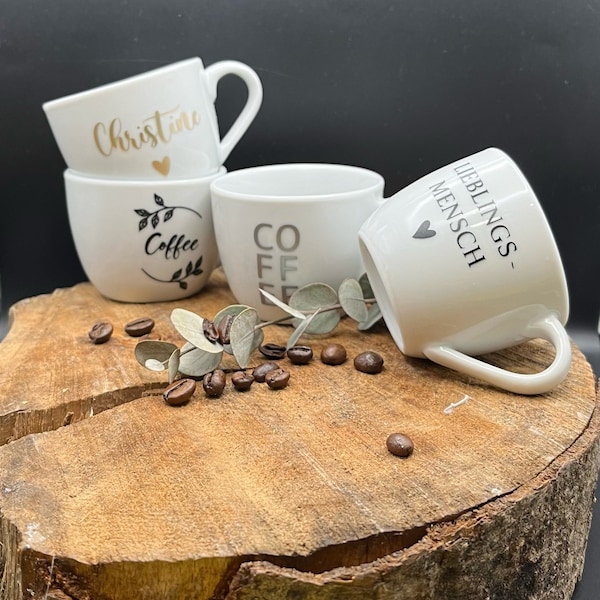 Espressotasse mit Namen oder personalisiert | Kaffee | Geschenk | Genuss | Individuell