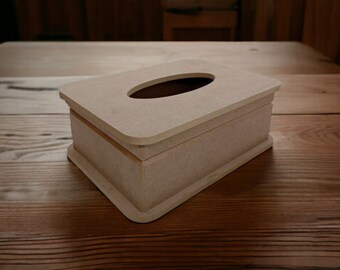 MDF Unfinished Wooden Box with a Lid, Unpainted Wooden Box with a Lid, Decoupage Wooden Box, Unfinished Wooden Box, DIY Box