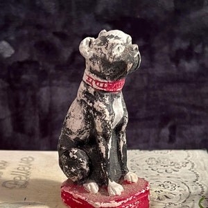 Vintage Chalkware Bulldog - Etsy