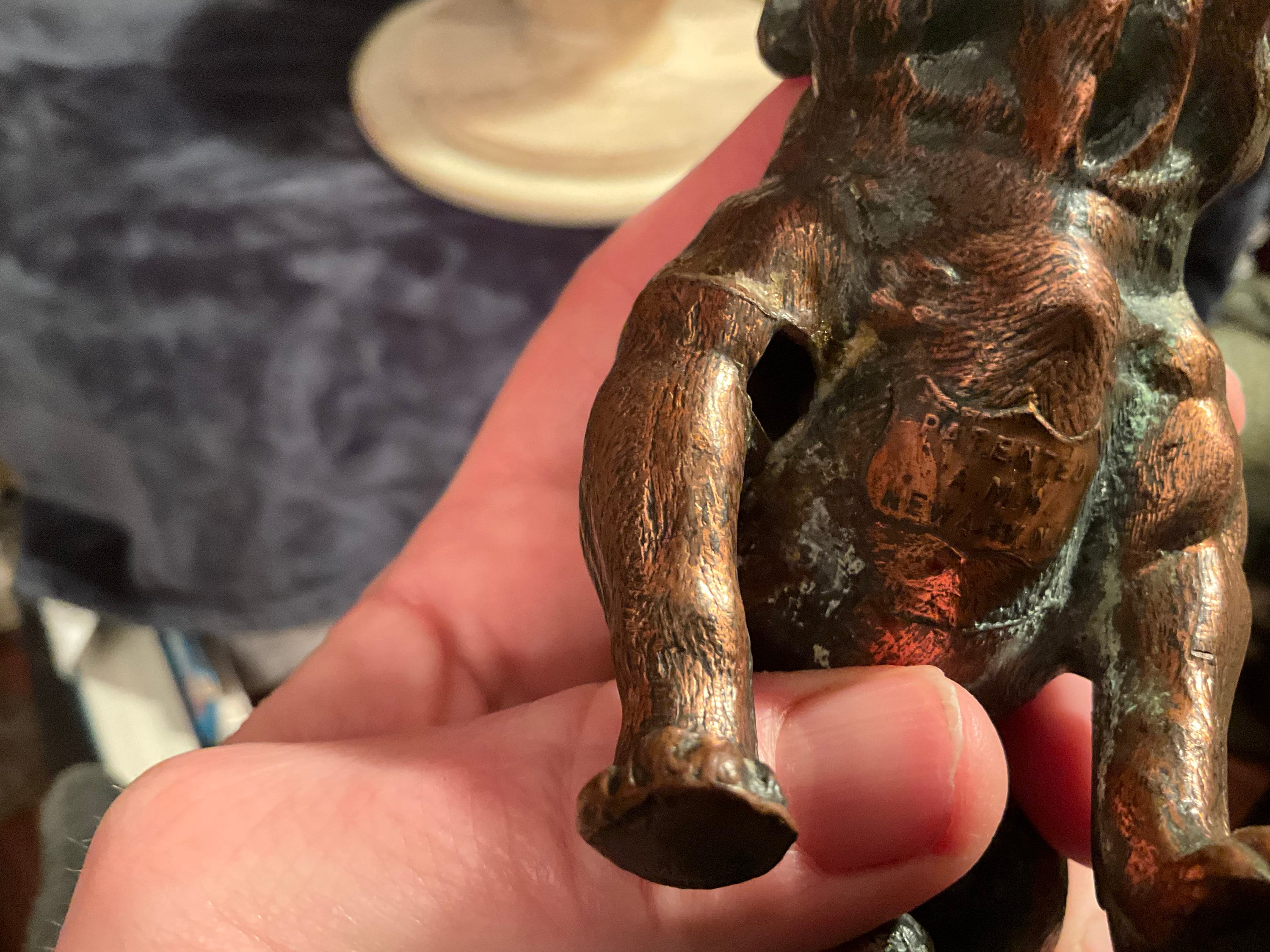 RARE - 1930's Ronson Art Metalworks English Bulldog Table Lighter