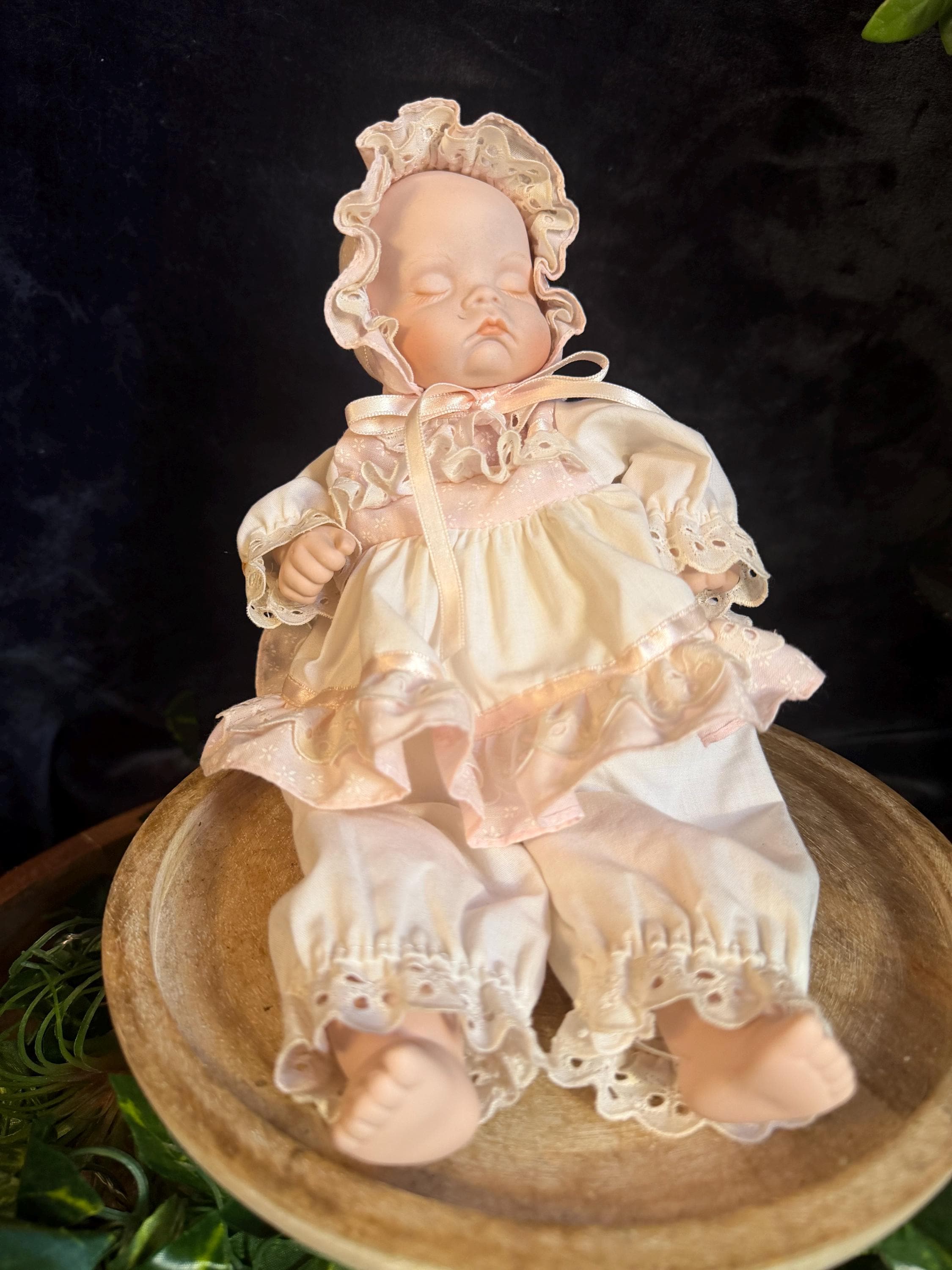 Porcelain Sleeping Baby Doll - Etsy