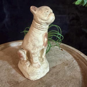 Chalkware French Bulldog Figurine - Etsy