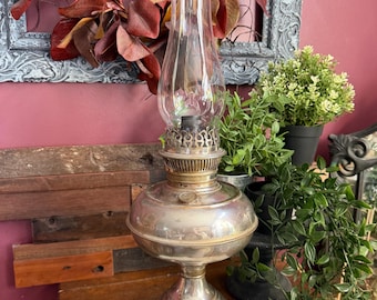 Antique  "Rayo" Center Draft Oil Lamp