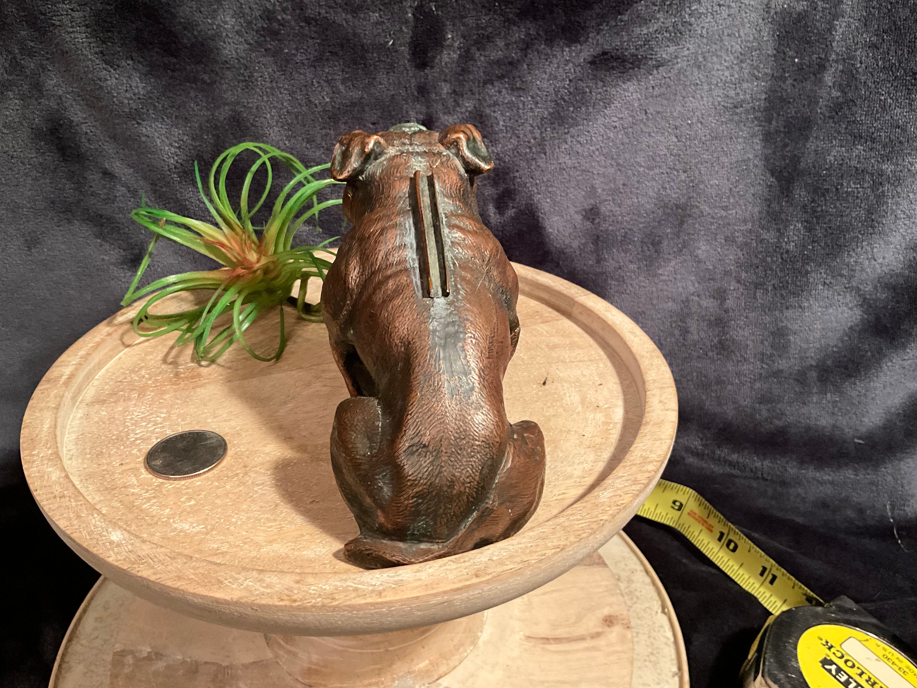 RARE - 1930's Ronson Art Metalworks English Bulldog Table Lighter