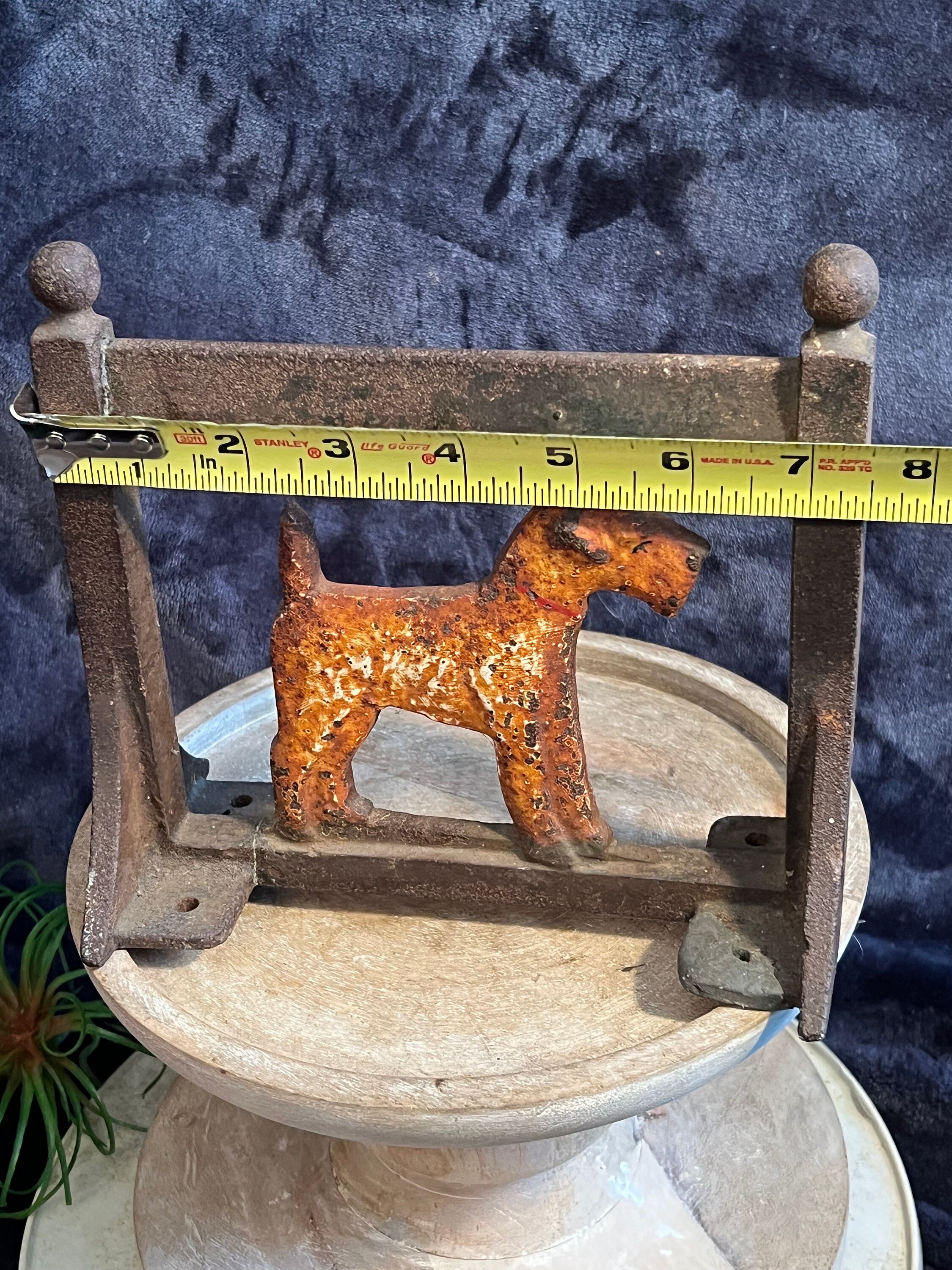 Vintage Cast Iron Airedale Boot Scraper Terrier Shoe Scraper Etsy