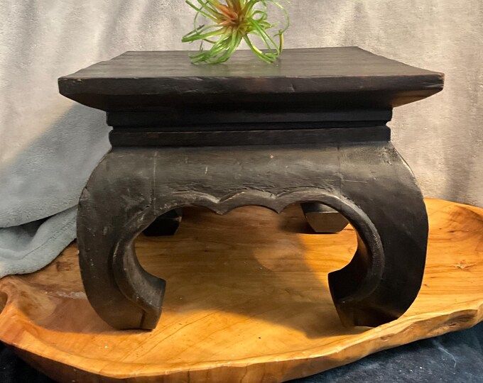 Vintage Asian Wood Opium Table; Bonsai Table; Centerpiece Riser ...