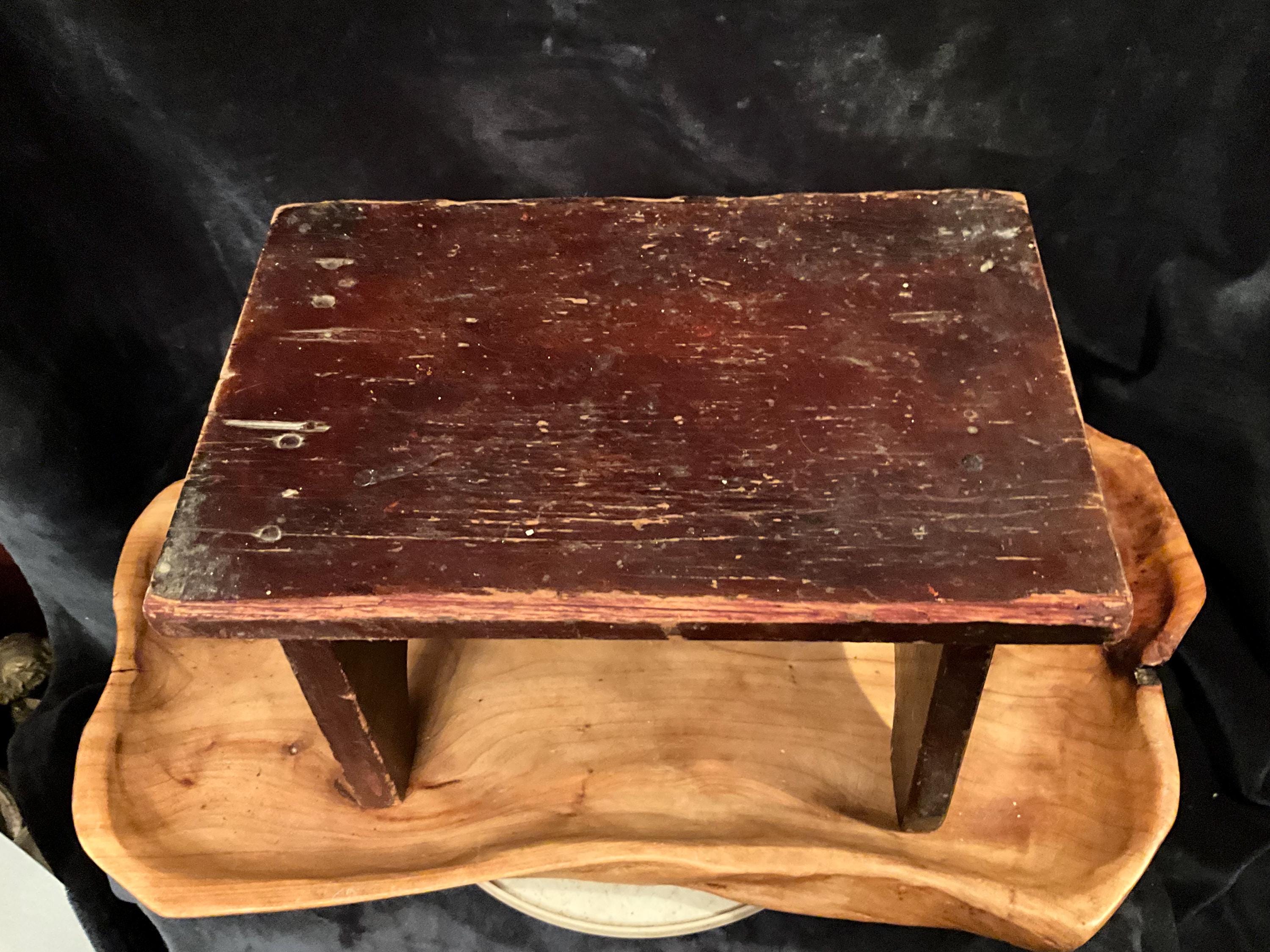 Antique Rustic Small Step Stool; Primitive Foot Stool/riser - Etsy