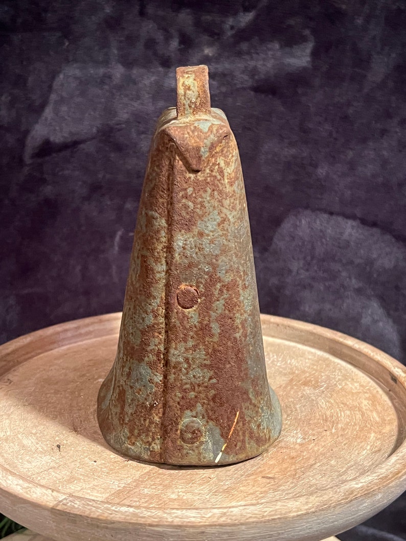 Gorgeous Antique Rustic Authentic Cow Bell; Primitive Bull Bell; Loud ...