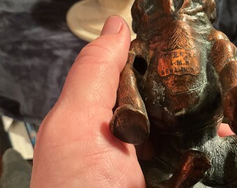 RARE - 1930's Ronson Art Metalworks English Bulldog Table Lighter