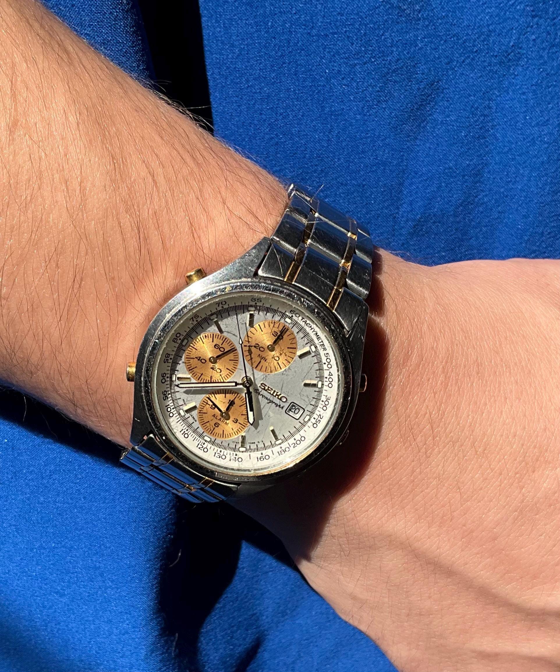 Seiko Chronograph 7t32 Mens - Etsy